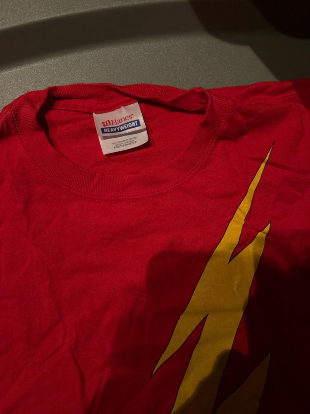 DC Comics The Flash Jay Garrick Lightning Bolt Costume T Shirt - Picture 3 of 4